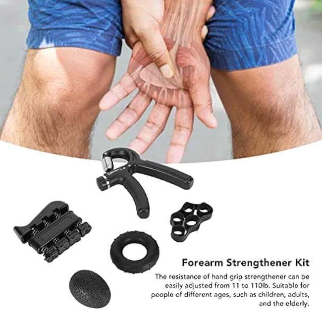 Hand Grip Strengthener Kit Elastic Silicone Skin Friendly Portable Forearm Trainer Kit for Workout Recovery Family