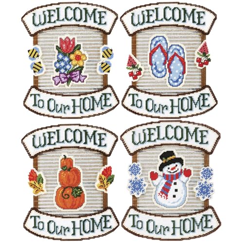 Herrschners Changing Seasons Wall Hanging Plastic Canvas Kit