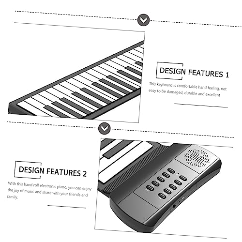 JOINPAYA Rouleau De Piano Clavier De Piano Pliant Pliable Piano Instrumentos Musicales Para Adultos Clavier Pliable Continuer Piano Pliant Instruments Pour Adultes Piano Électrique - Les Beatles, Paul McCartney, John Lennon, RIngo Starr, George Harrison JOINPAYA Rouleau De Piano Clavier De Piano Pliant Pliable Piano Instrumentos Musicales Para Adultos Clavier Pliable Continuer Piano Pliant Instruments Pour Adultes Piano Électrique – Image 8