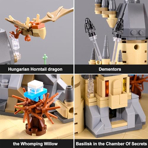Image of Vziimo Magic Castle Building Set, Education Architecture Building Blocks Kit, Collectible Castle Model Toys for Adults Teens Fans 14+ (564Pieces)
