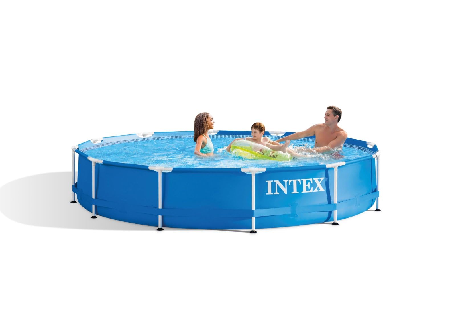 Intex 28210NP 366 x 76 cm Frame Pool Schwimmbecken Schwimmbecken Schwimmbad Metallrahmen blau