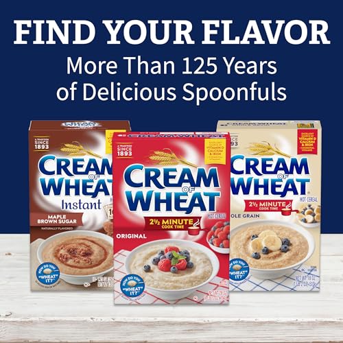 Image of Cream of Wheat Whole Grain Hot Cereal, 2 1 /2 Minute Cook Time, 18 Ounce