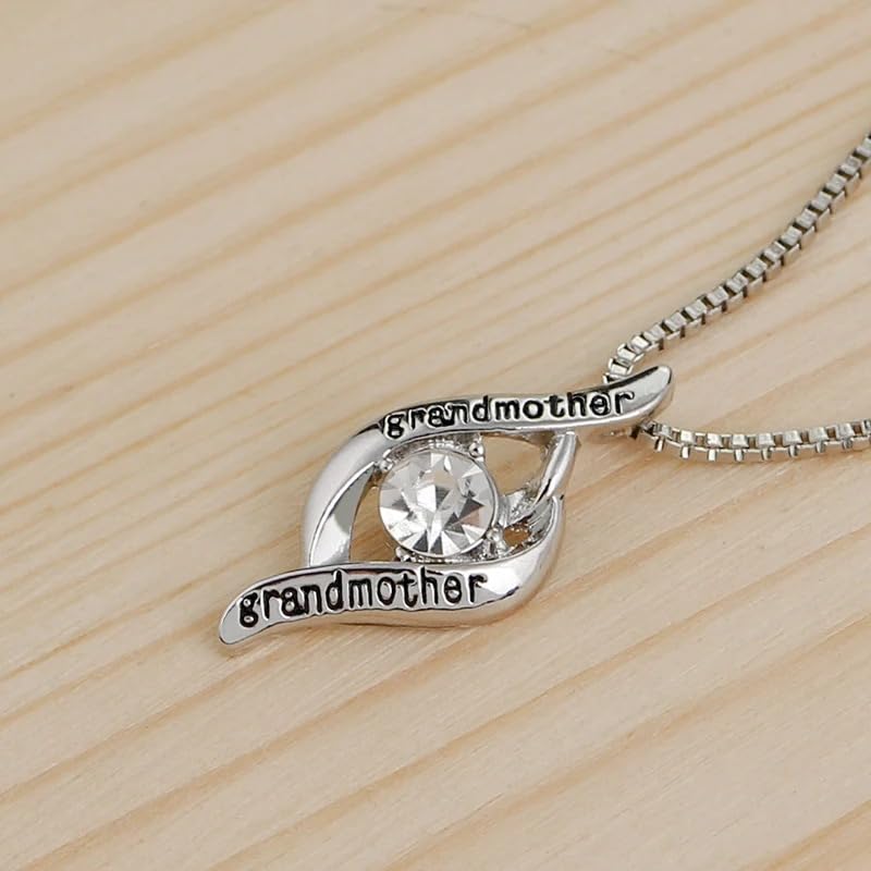 Pierre de naissance grand-mère sur collier argent 925 inaltérable