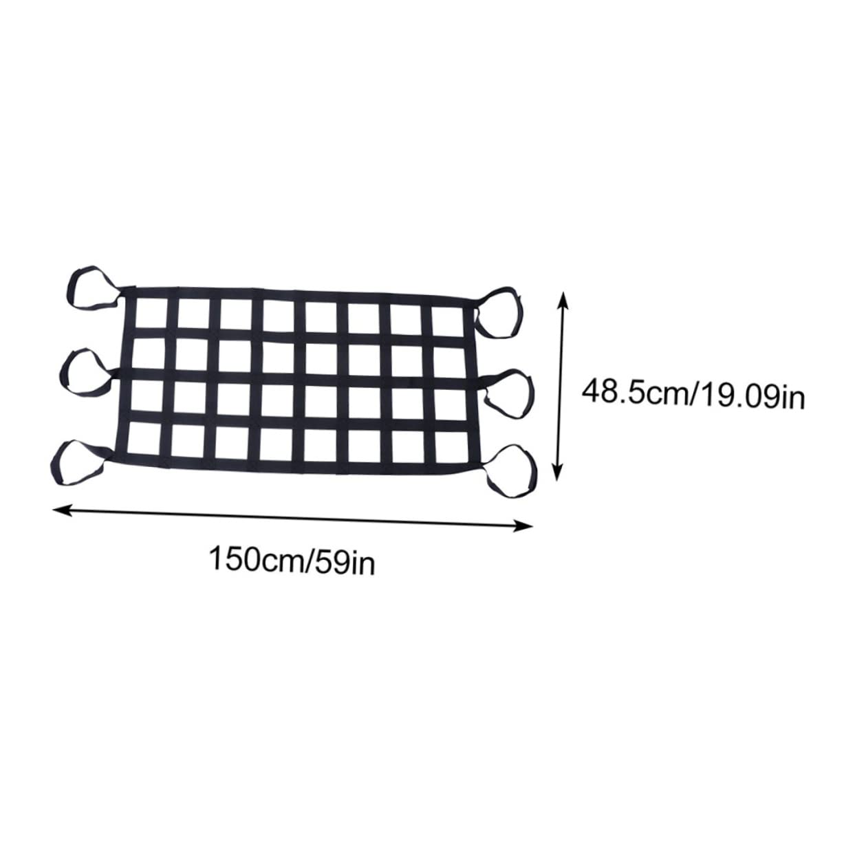 MAGICLULU 2pièces Filet à Bagages Élastique Nylon pour Toit De Voiture Ou Véhicule Lot de Filets De Rangement pour Voiture