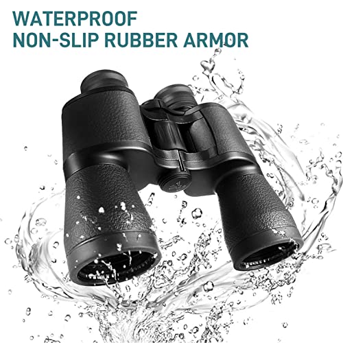 Binoculars 20X50 For Adults,Waterproof/Professional Binoculars Durable & Clear Bak4 Prism Fmc Lens,Suitable For Outdoor Sports, Concert And Bird Watching #TOP4