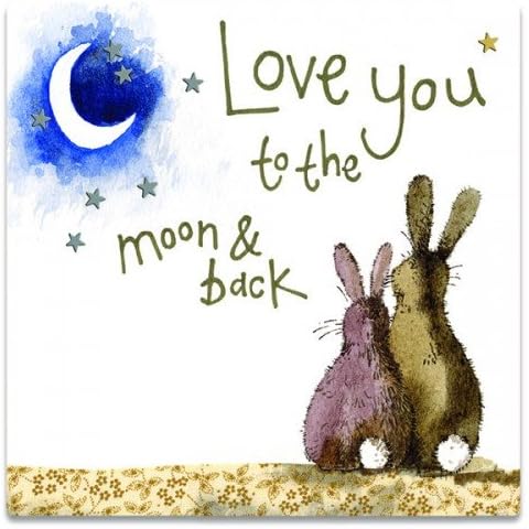 Alex Clark Bunny Fridge Magnet - Love You To The Moon Cover