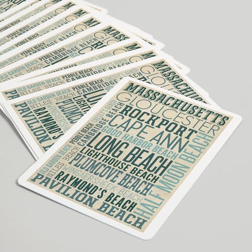 Baraja de Poker Massachusetts, Tipografía Azul, 52 Cartas miniatura 5