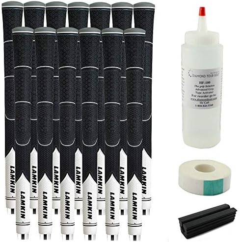 Lamkin 13 Z5 Black Midsize Grip Durable & Tacky - Free Grip Kit