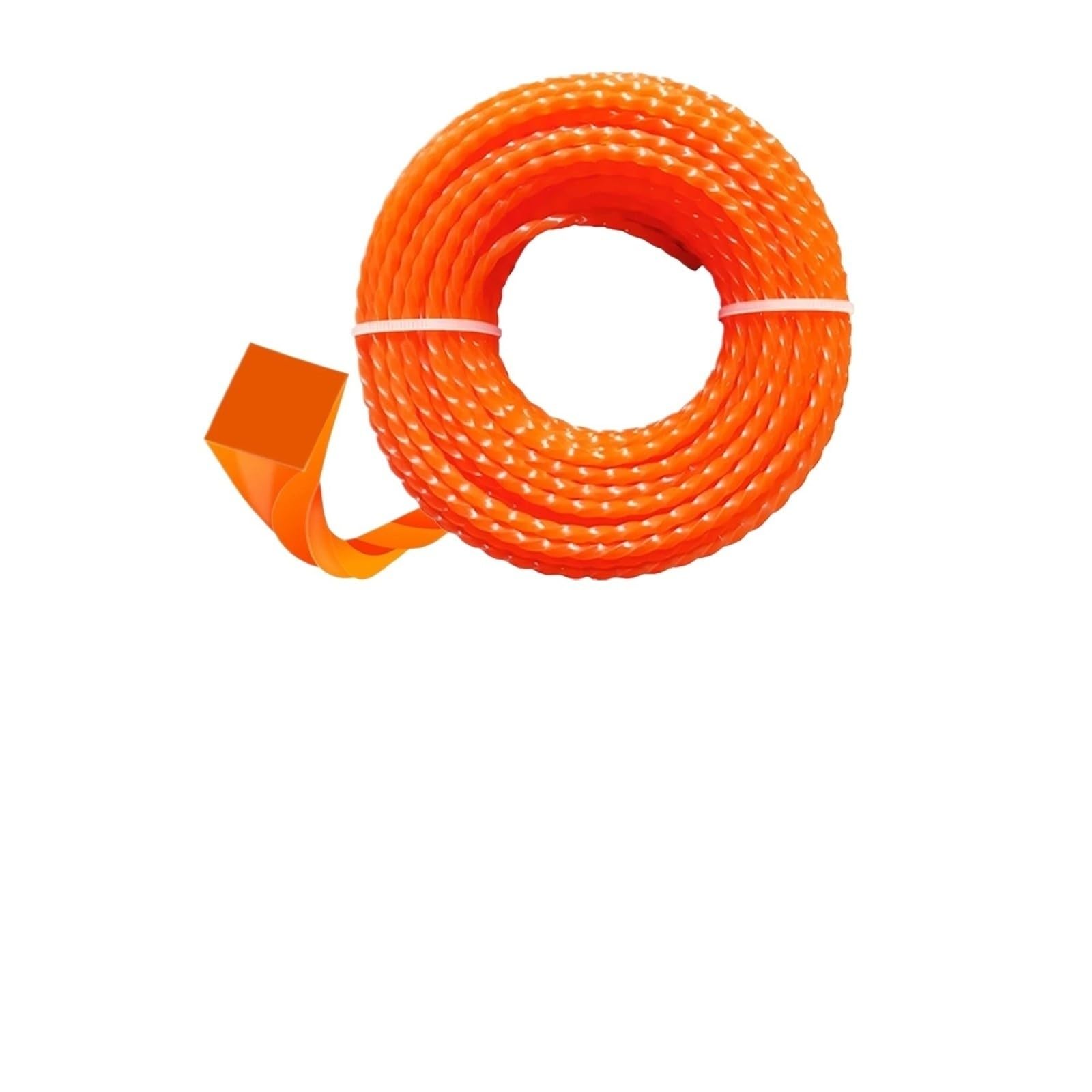 HIZON Línea Trenzada de Nailon for cortacésped(100m 328ft,2.0mm)