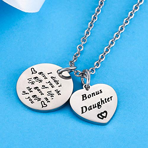 Nimteve Daughter Gifts from Mom I Didn’t Give You The Gift of Life Life Gave Me The Gift of You Bonus Daughter Gifts4