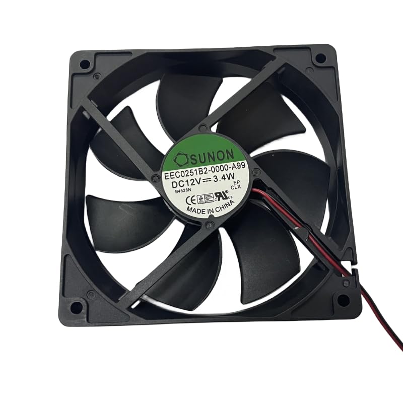New EEC0251B2-0000-A99 DC12V 3.4W 120 * 120 * 25mm 2-Pin Cooler Fan