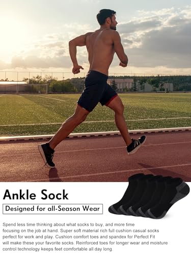 Image of Foaincore 60 Pairs Ankle Socks Bulk for Men Women, Low Cut Breathable Cushioned Athletic Running No Show Socks Multipack