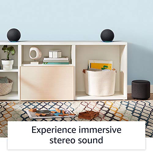 Image of Stereo Pair Starter Kit | 2 Echo (4th Gen) + Echo Sub, Charcoal