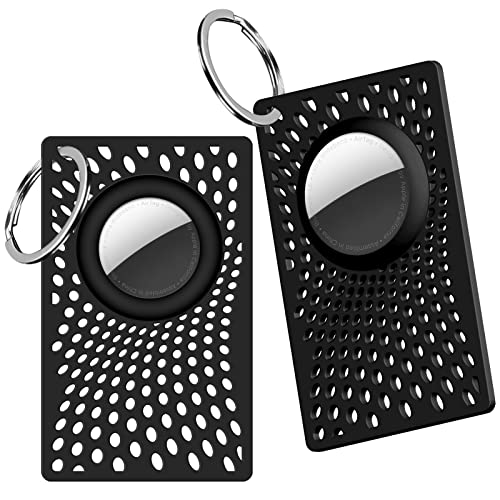 DUDU Portachiavi per AirTag in Pelle, Custodia Compatibile Apple Air Tag, Portatile, con Moschettone