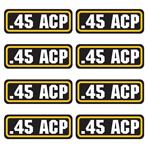 45 ACP Ammo Can Stickers, (3