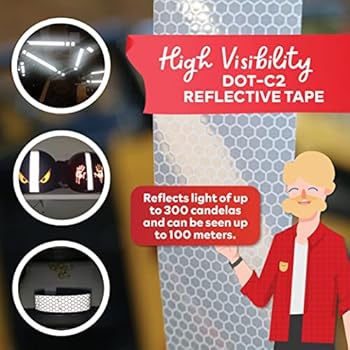 Abrams Solas Reflective Tape Marine Grade Safety Warning Tape Silver