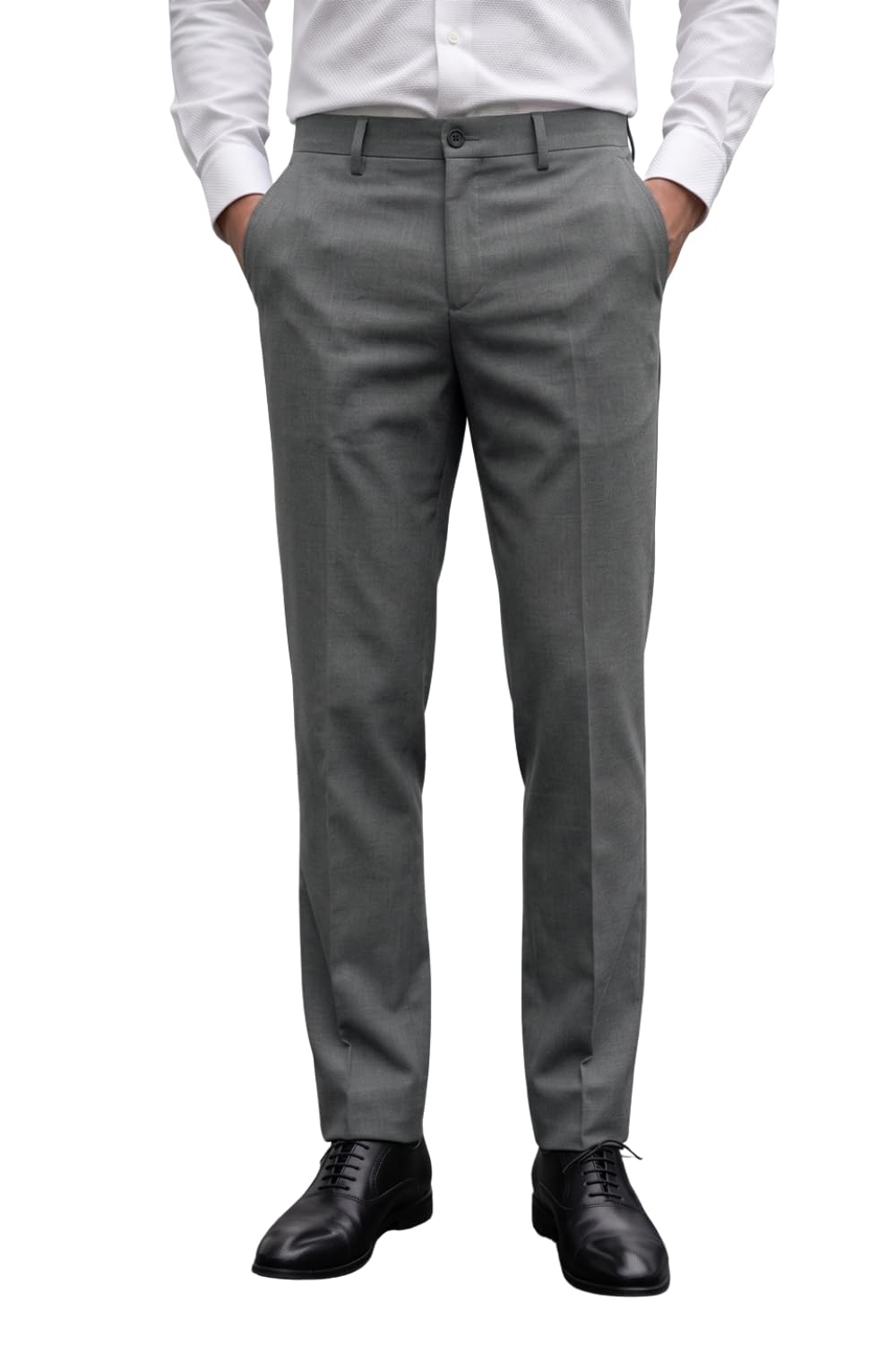 louis philippe Regular Fit Solid Superior Comfort with Extra Stretch Trouser-picture-43