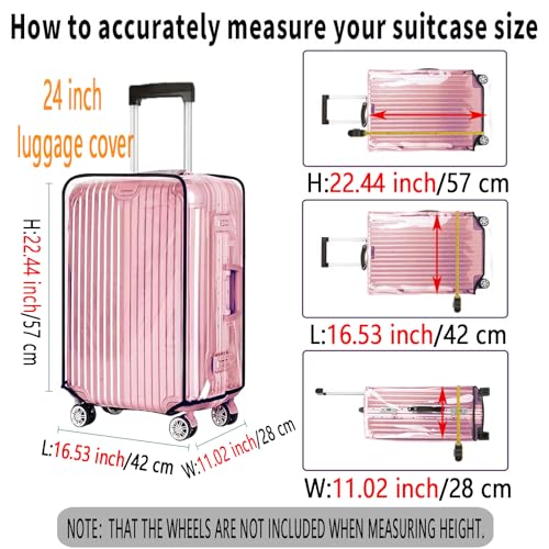 Image of Luggage cover-11.01, Black, 24 inch
