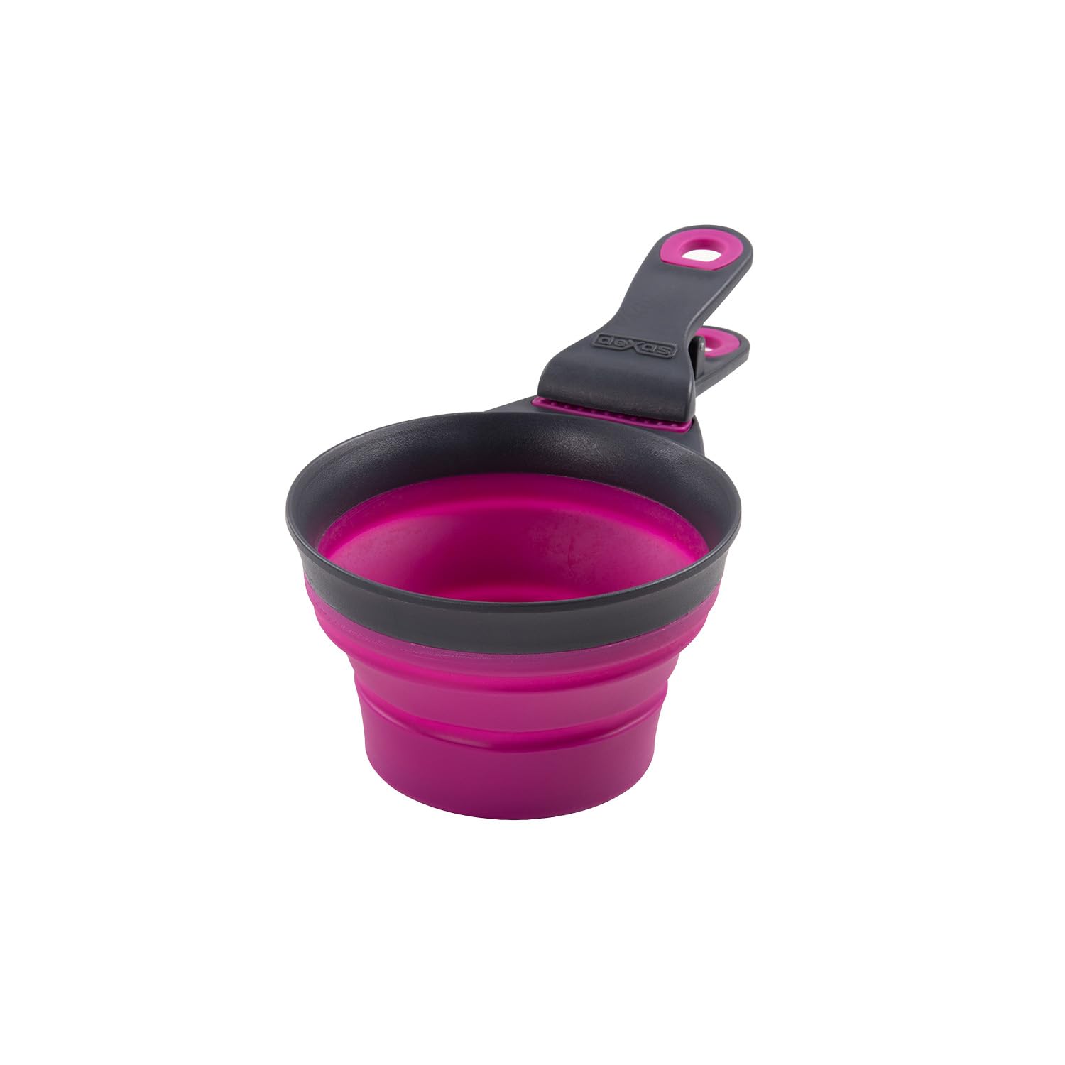 Dexas Pets Collapsible KlipScoop Collapsible Dry Dog Food Scoop and Dog Food Bag Clip, 2 Cup Capacity, Fuchsia — image 1