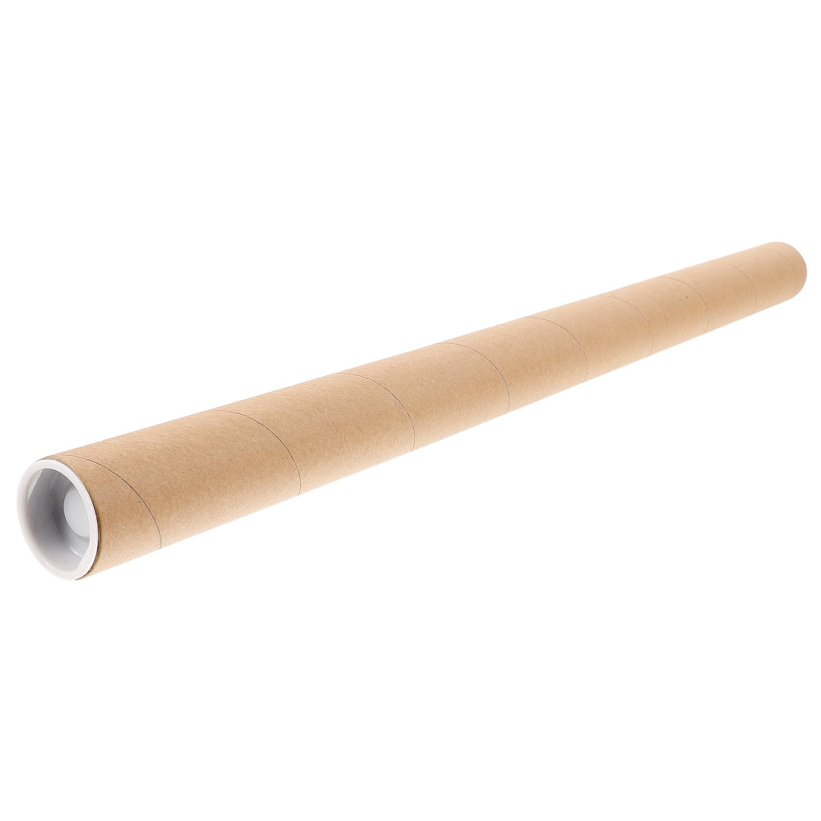 SHINEOFI Tubo De Cartón Kraft Redondo 50x10 Cm Resistente Para Pósteres y Documentos Tapa, Reciclable y Portátil Para Envío y Almacenamiento De Arte