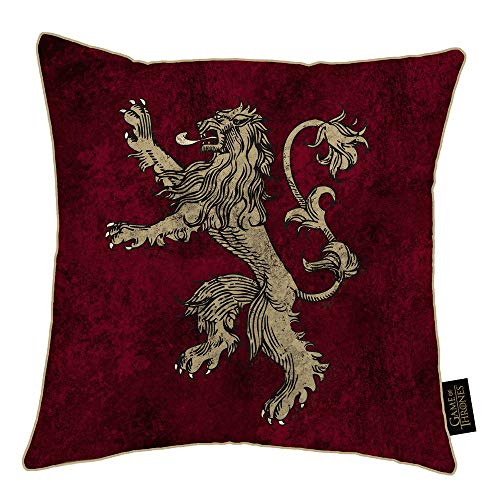 Game of Thrones - Coussin carré (Taille Unique) (Rouge)