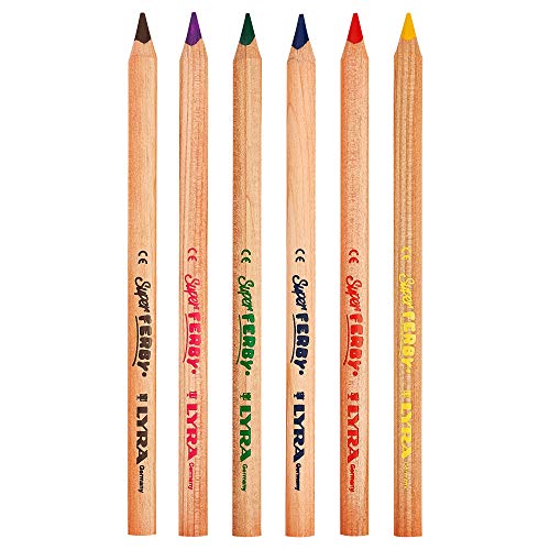 Lyra 3711061 Waldorf Selection Triangular Colored Pencils - Set Of 6 Jumbo Colored Pencils With A 6.25Mm Core - Highly Pigmented Thick Colored Pencils For Artists And Students thumb #3