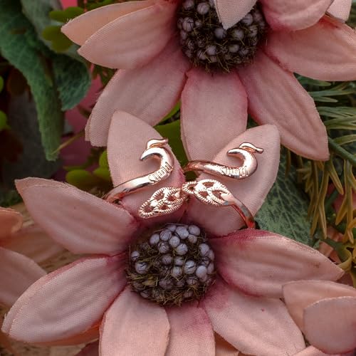 Image of 925 Sterling Silver Peacock Design Toe Ring for Women and Girls | Polish Adjustable Toe Bichiya | Adjustable