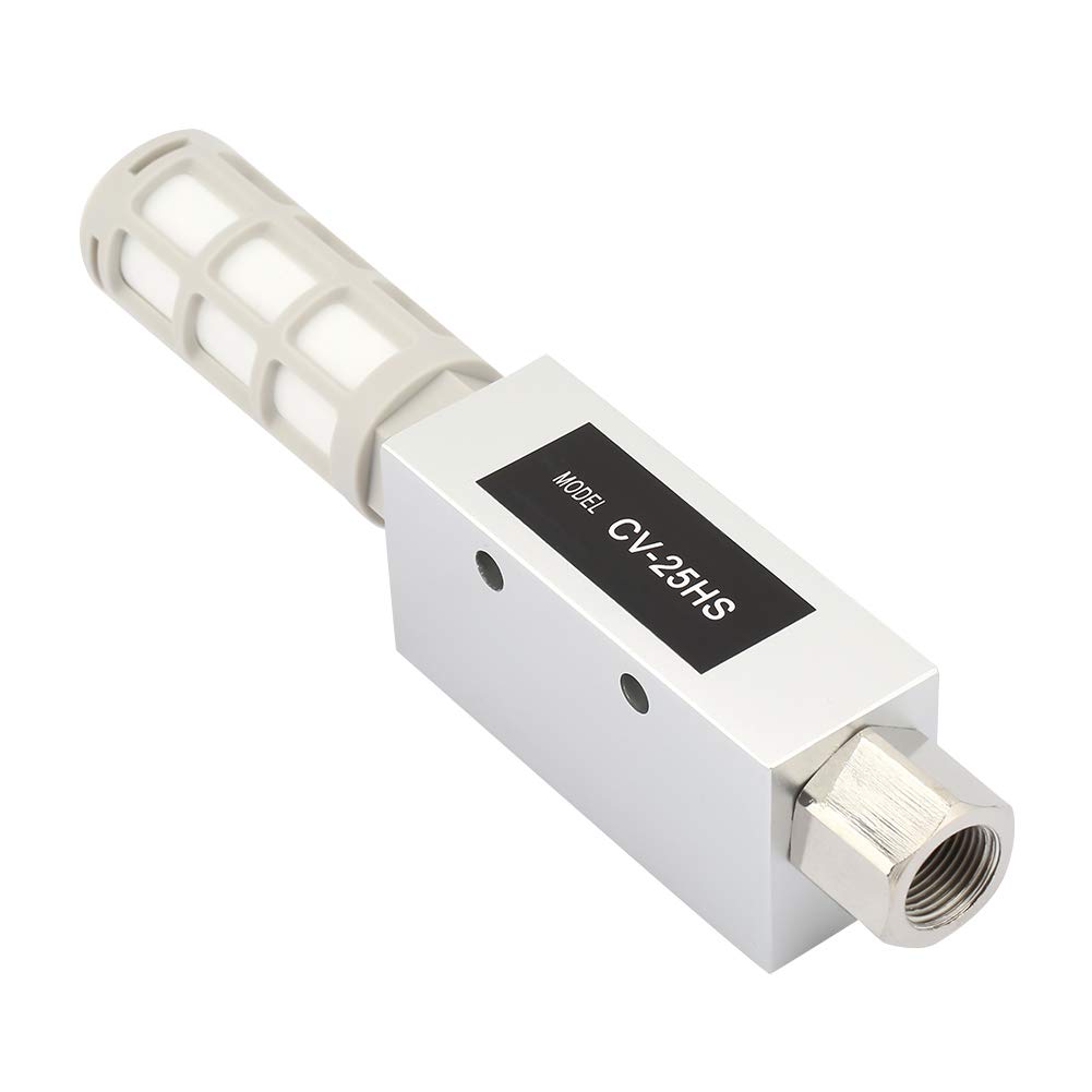 Eujgoov Vacuum Generator CV-25HS Female Thread Aluminum Alloy Air Exhaust Replacement with for Air Compressor