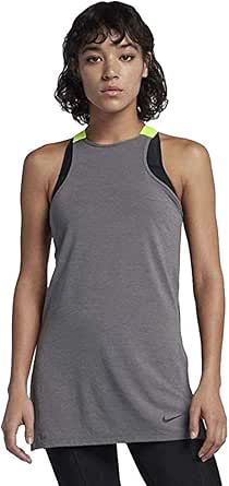 NIKE(ナイキ) レディース トレーニング タンクトップ シャツ グレー ボルト AT4588 056 (XS)