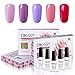 Produktbild Nagellack UV Set, Valentinstag Geschenk 5 Stück Nagellack 10ML, Elite99 Soak Off UV LED Gellacke Nail Design Starter Kit008