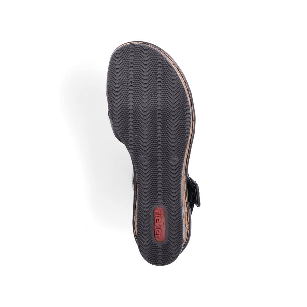 Rieker Damen Klassische Sandalen 68194, Frauen Sandalen