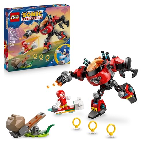 LEGO – Juego de construcción Knuckles vs. Meca Egg Crusher del Dr. Eggman LEGO Sonic.