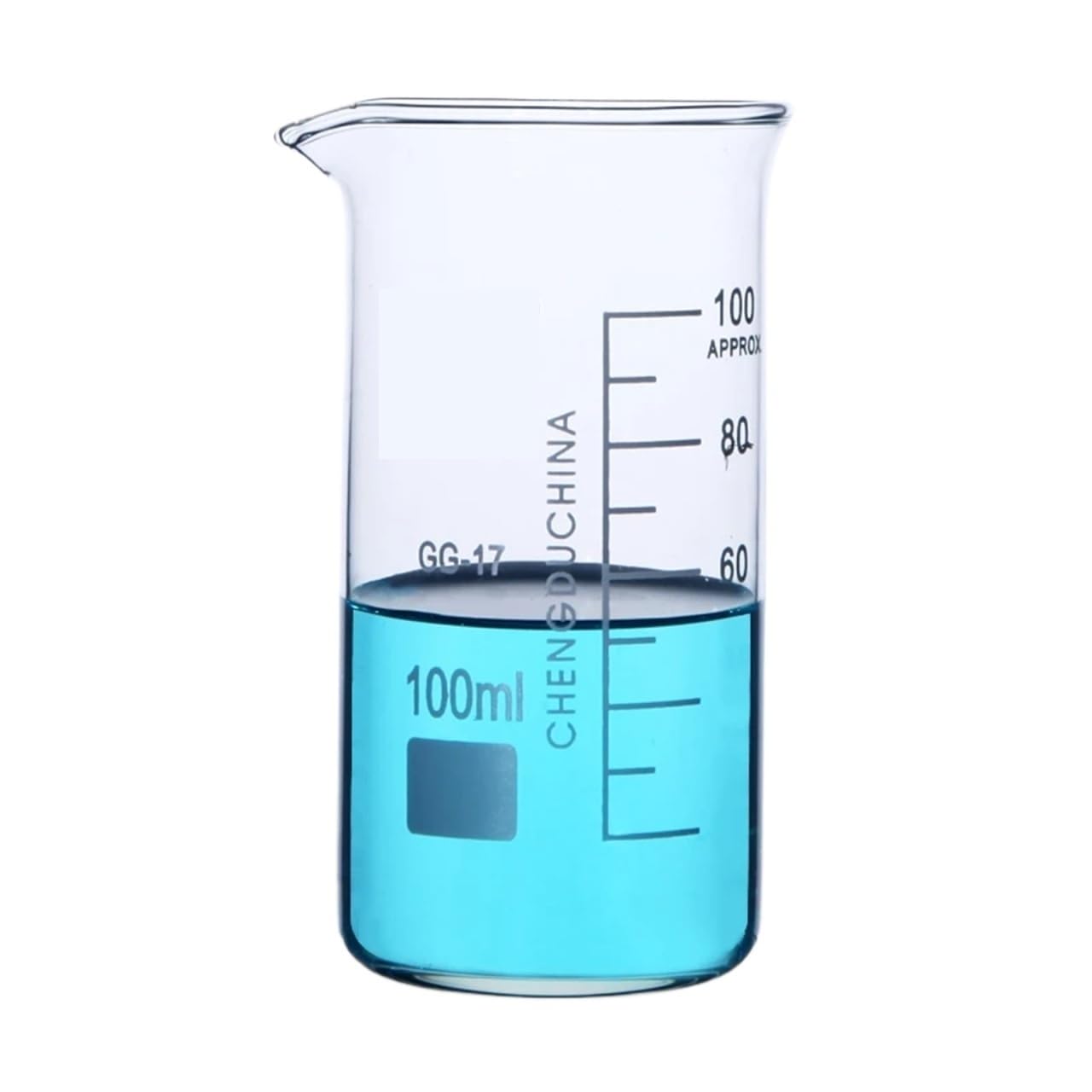 Erlenmeyerkolben aus Glas Messkolben, 50-1000 ml Borosilikat-Messbecher aus Glas in hoher(400ml 4pcs)