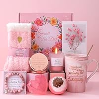 Geschenke für Frauen, Geburtstagsgeschenk für Frauen, Weihnachten, Geschenk Muttertag, Geburtstagsgeschenk für Freundin, Schwester, Mama, Beste Freundin Kaffeebecher und Geschenkset Bad-Entspannung