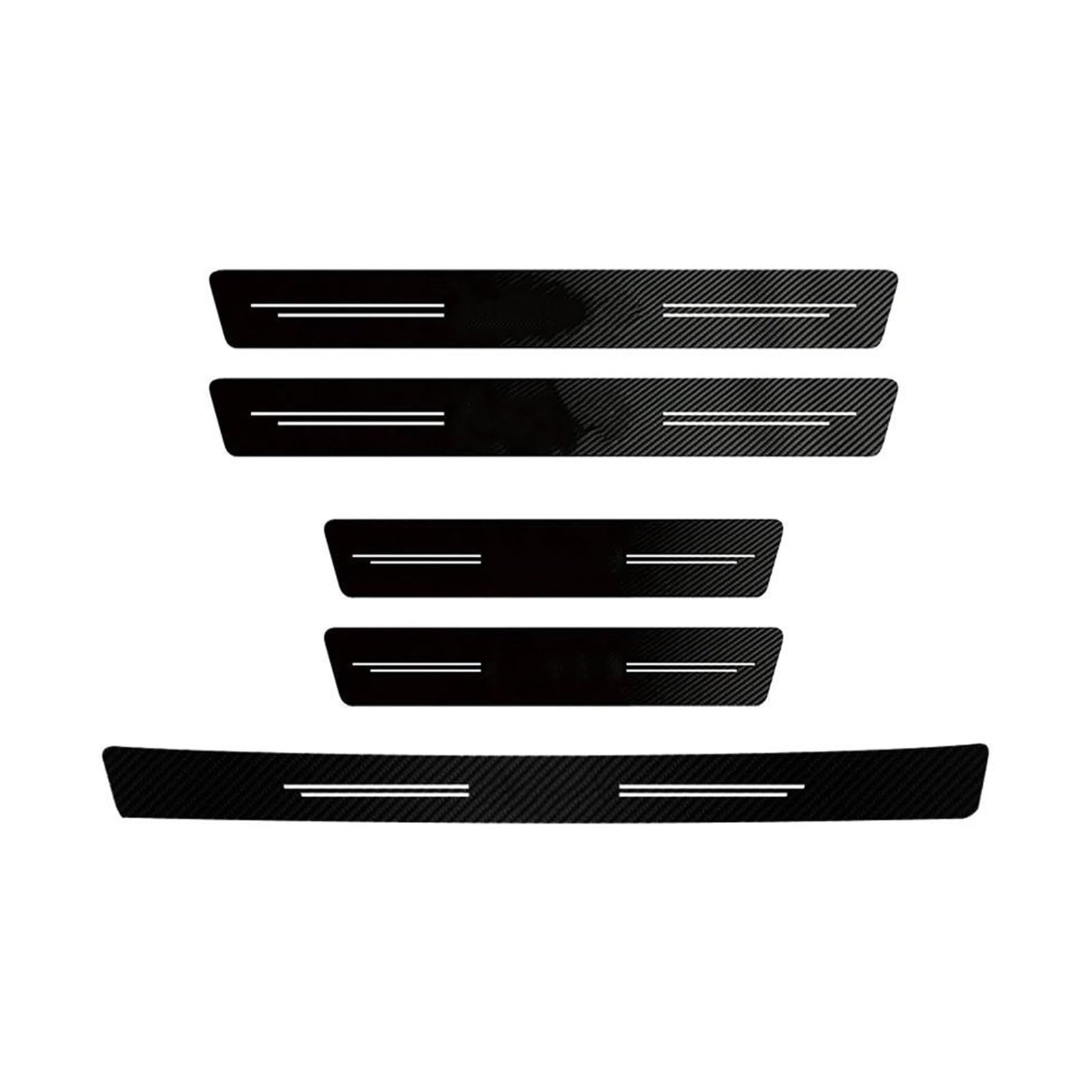 Carbon Fiber Sticker for Kia for Sportage for Ceed for Picanto for Rio for Proceed 5 3 4 K7 K5 K3 for Ray for Sorento Car Threshold Strip(5Pcs Car Door xTrunk)