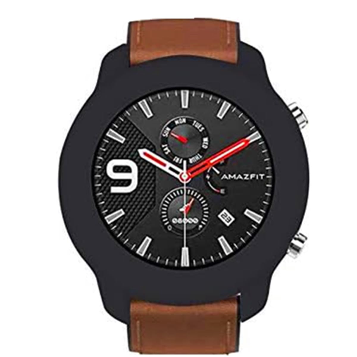 Custodia Compatible with Amazfit GTR 47mm, custodia protettiva in silicone TPU di ricambio Compatible with Amazfit GTR 47mm