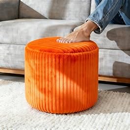 Unstuffed Round Pouf...