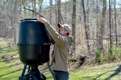 Moultrie Gravity Deer Feeder - Tripod Game Feeder - Easy Conversion Adapter - Protein Pellet Ready - Rugged No-Power Setup for Deer Management