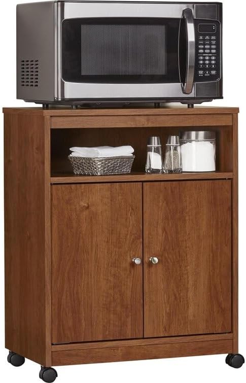 Kitchen cabinets, Mobile Pantry Base cabinets, 30.31'' H X 23.62'' W X 14.68'' D. (Medium Brown)