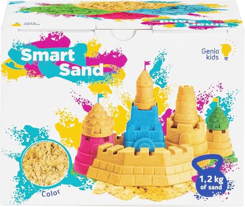 Ya en mundofriki.es: Genio Kids Magic Sand 1200g de Arena Mágica no Tóxica para Niños 3 4 6 5 7 8 Años, Recarga de Arena Mágica para Mezclar, Arena Sensorial para Jugar y Modelar Natural Beige Color