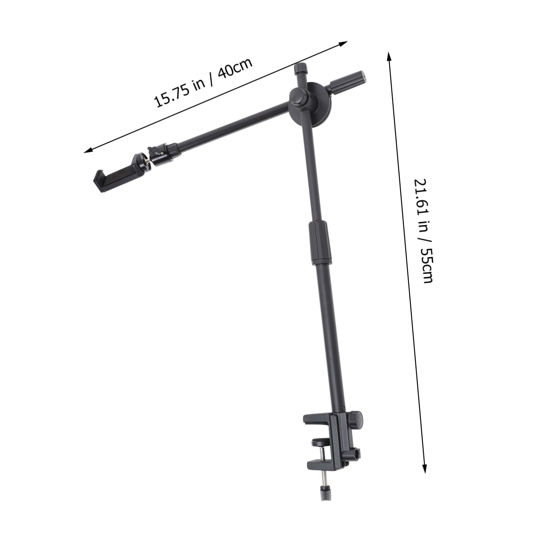 Operitacx Cellulare Telescopico e Supporto Altezza Scrivania da in su per Regolabile Silicone Braccio in Abs Antiscivolo Video per Uso Sedie