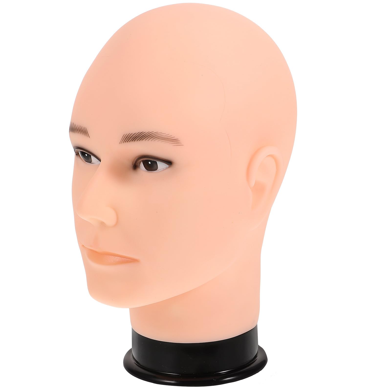 STOBAZA Manichino per Parrucca in PVC, Superficie Liscia, per Acconciature e Supporto Cappelli, 56 CM, per Esposizione