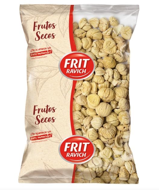 Castaña Pilonga Extra Sin Piel - Sin Gluten, Vegano - Bolsa Kilo - 1000 gr - Frit Ravich - Origen España