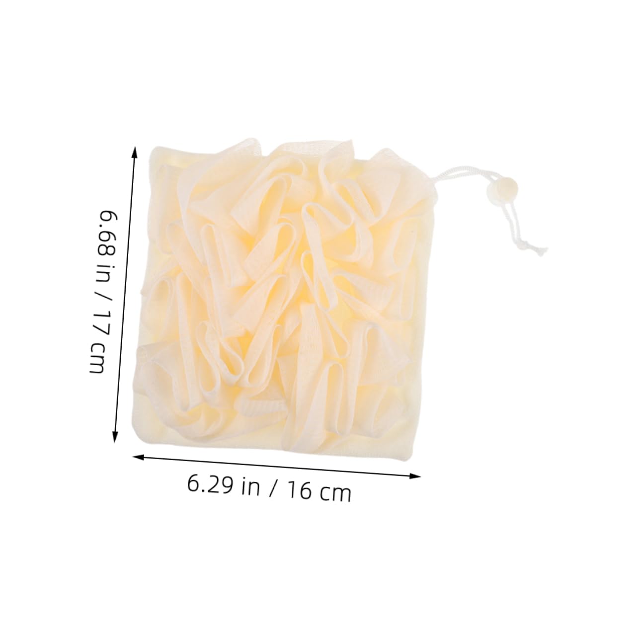 FOYTOKI 2pcs Portable Double Sided Exfoliating Bath Ball with Soap Pocket for All Skin Versatile Shower Scrubber for Men and Women for Home and Travel Use