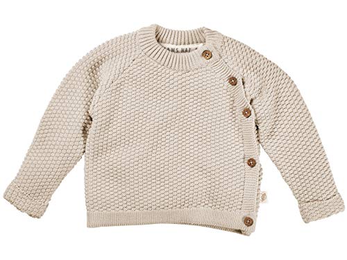 Bio Baby Perlen Jäckchen 100% Bio-Baumwolle (kbA) GOTS zertifiziert, Beige...