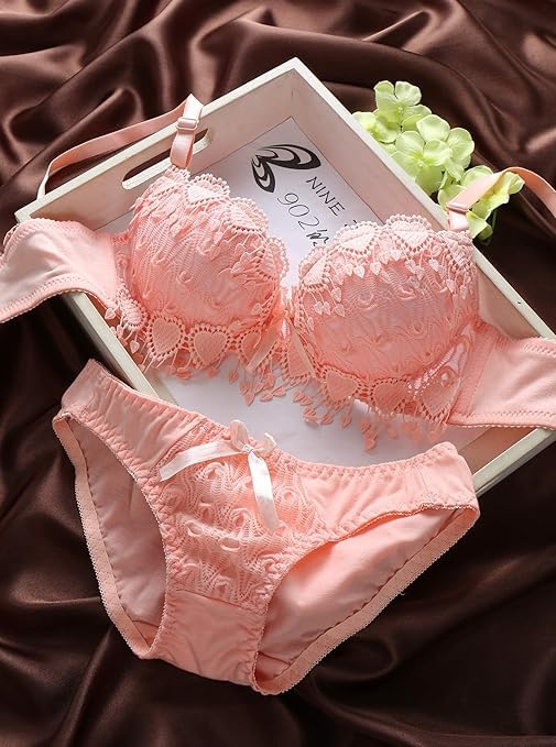 Image of SGC SWEDEN Women Net lace Lingerie Set||Lightly Padded Wired Bra & Panty Set||Bridel Set for Women & Girls