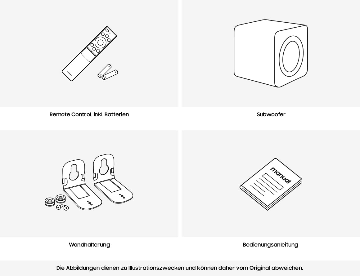 Samsung HW-Q810GF Q-Series 5.1.2-Kanal-Soundbar für Fernseher, Kabelloser 6,5"-Subwoofer, Kabelloses Dolby Atmos und DTS:X, SpaceFit Sound Pro, Q-Symphony