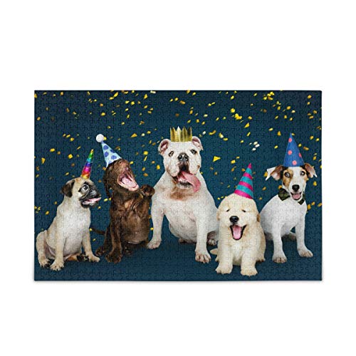 Puzzle Puppies Celebrating New Year 500 Piece for Adults Kids Fun Family Game Jigsaw Puzzles