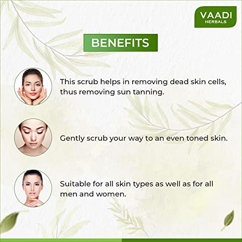 Vaadi Herbals Papaya Fairness Face Scrub Gel With Honey Saffron - Facial Cleanser 110 Gram - Image 6