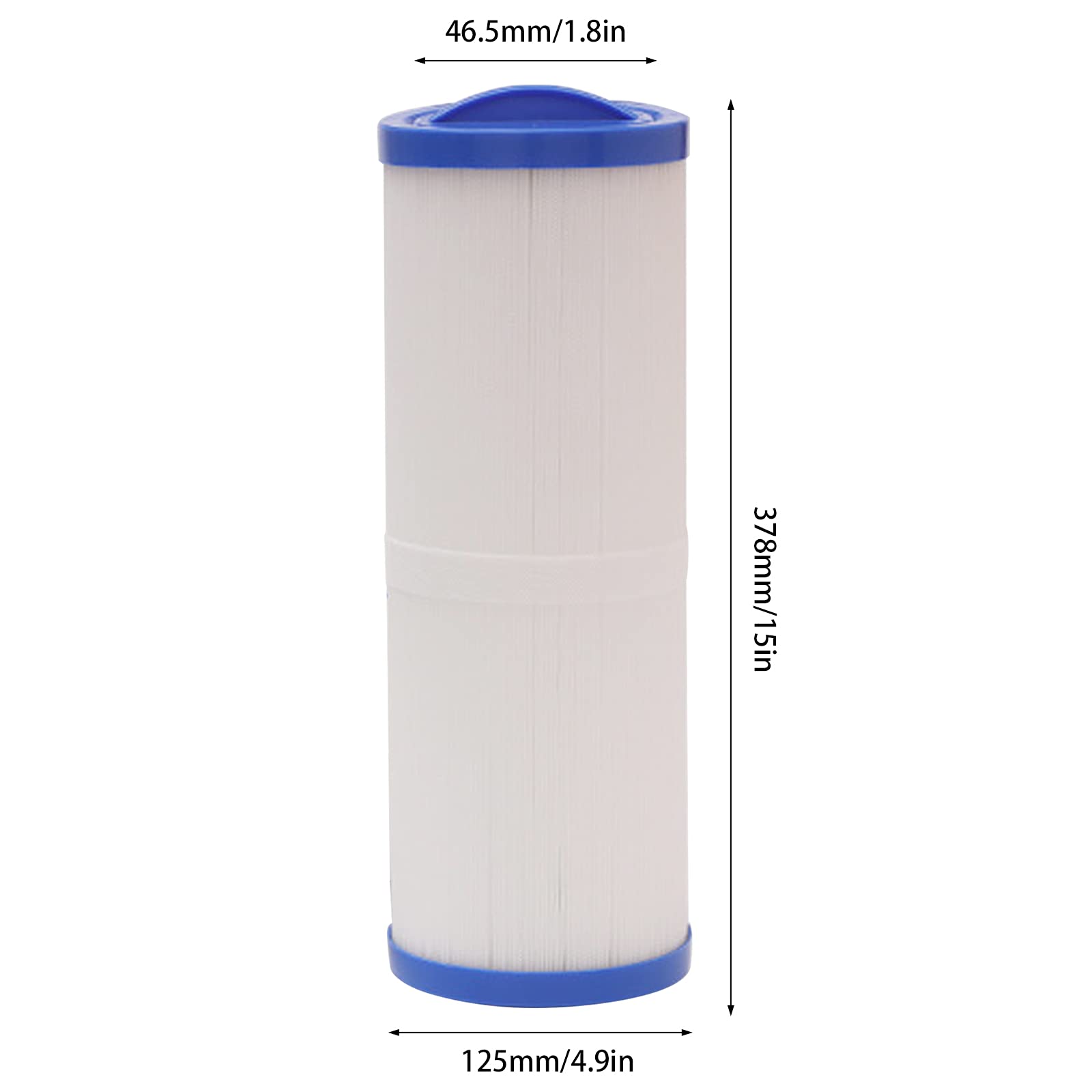 Filtro di Ricambio, Filtro per Vasca Idromassaggio 4CH-949 PWW50L Compatibile con U-nicel 4CH-949, Filbur FC-0172, SD-01143, 817-4050, PDC570-AFS, Cartuccia Filtro Spa (2 pezzi, bianco)